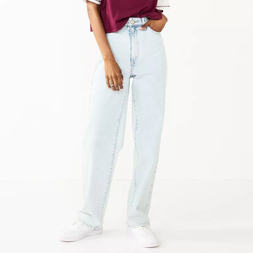 Junior's SO Super High Rise Baggy Dad Jeans - Super Light - 3 - NWT